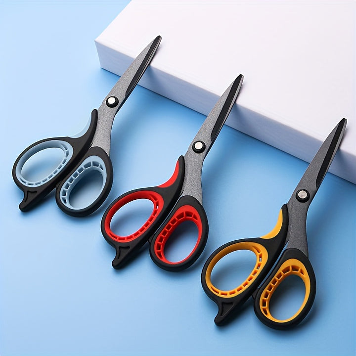 Teflon-Coated Scissors That Won'T Stick, Suitable for Home And Office Use, Rust-Free Shears Ideal for Kitchen Tasks, And Comfortable Grip Scissors for Arts, Crafts, And DIY Projects in Classrooms.