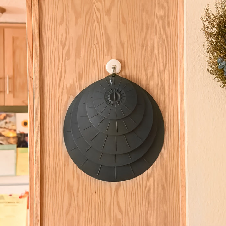 [Heat Resistant Silicone Covers] 5pcs Heat Resistant Silicone Microwave Covers - Reusable Suction Lids for Bowls, Cups, Plates, Pots & Pans - Oven, Fridge & Freezer Safe, Dishwasher Safe, Easy to Clean - Fits Various Sizes (4