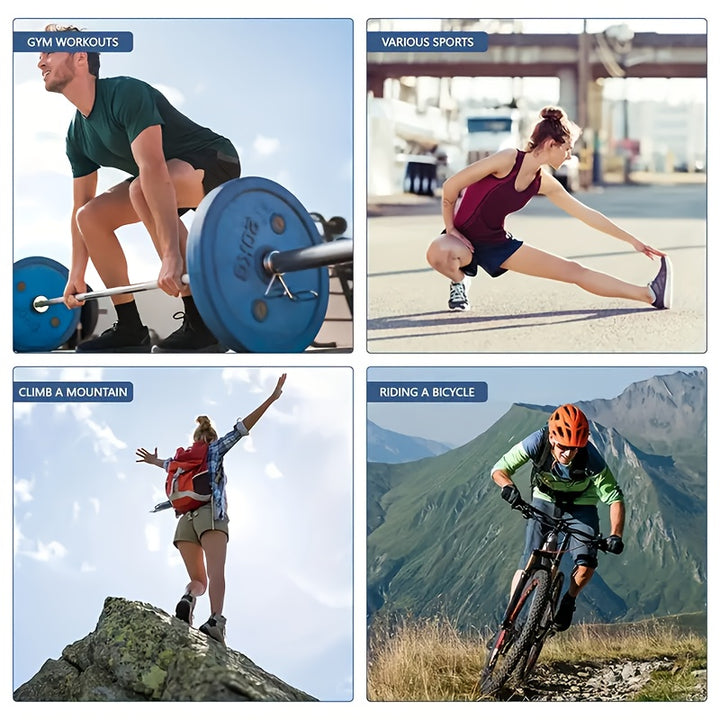 2pcs Copper Compression Knee Sleeves For Sports - High Elastic Non-slip, Breathable Knit, Supportive & Elastic, Suitable For Outdoor Sports, Running, Fitness, Various Ball Games, Basketball & Athletic Injury Prevention, Very