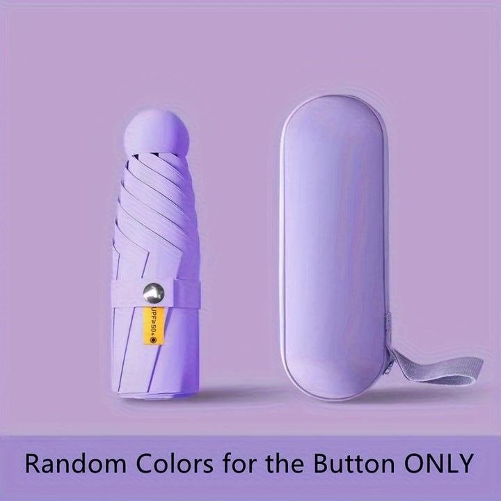 [6-Rib Compact Mini Umbrella Stylish] Mei Qi Lin Compact 6-Rib Mini Umbrella - High-Quality, Foldable Sun Protection with Stylish Design