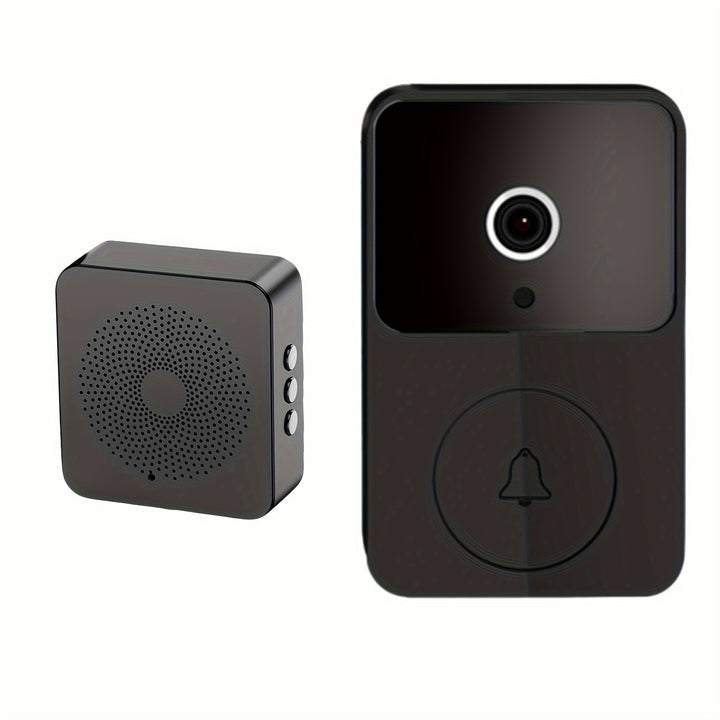 [HD Wireless Doorbell] 65° HD Wireless Video Doorbell Camera with Two-Way Talk, Night Vision | App Remote Control, Self-Adhesive Installation, Battery-Powered (3 AAA) for Home Security