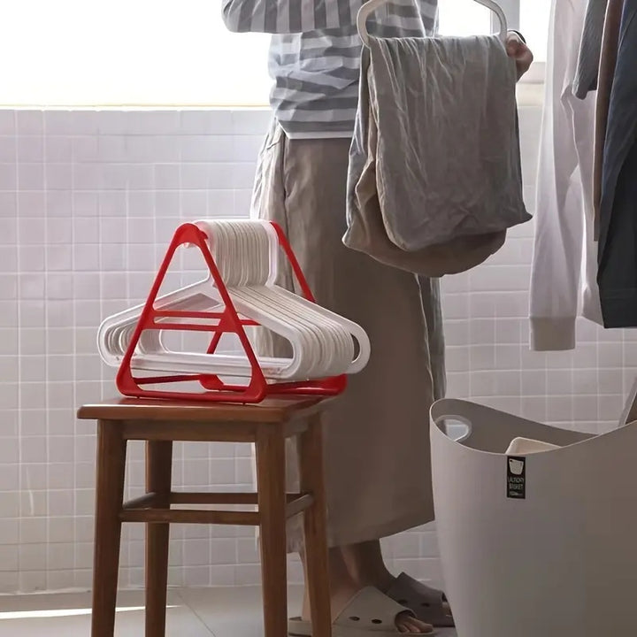 Triangle Hanger - No Drilling Needed, Durable PP Material, Multi-Purpose Storage