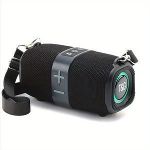 TG667 Altavoz Portátil Cruzado - Impermeable IPX4, Conectividad Inalámbrica, Soporte para USB/TF/Radio FM, Alcance de 10m, Diseño Vertical Bonito, Audio, Reproductor de Música, Conectar a Teléfono Móvil/Tablet/TV