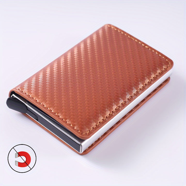 [6 Slots Anti-RFID Card Holder] 1pc Men's Minimalist Multi-Functional Anti-RFID Blocking Card Holder With 6 Card Slots, Protects ID & Credit Cards, Ideal Gift For Men