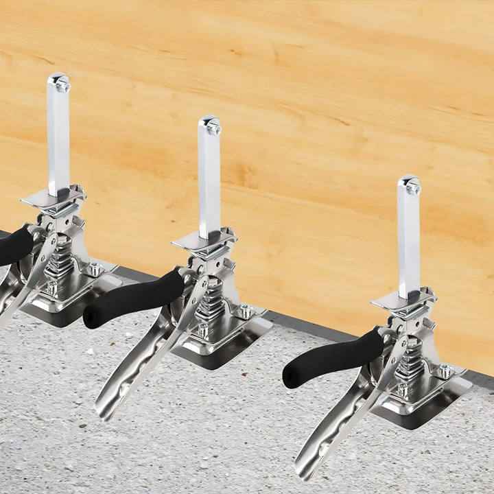 2pcs NewShark Adjustable Height Arm Tool Lift – Multi-Function Wall Tile Locator & Cabinet Jack Board Lifter with Black Foam Grip Handles, Labor-Saving Device for Door Panels & Heavy Objects