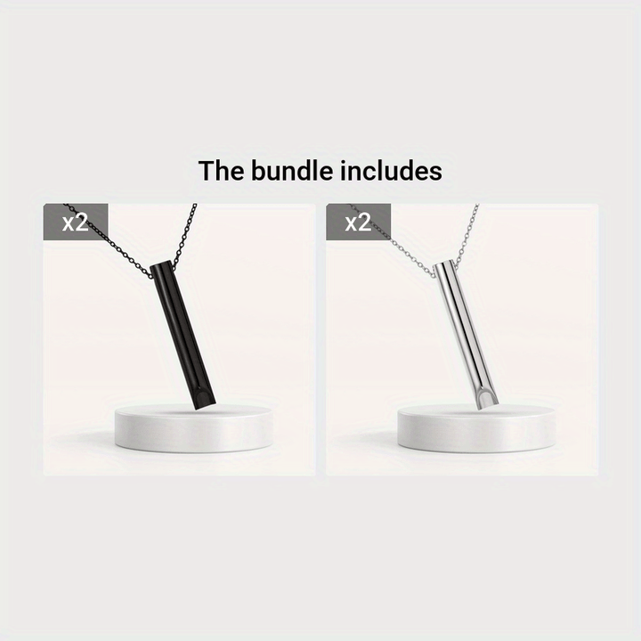 1pc Breathing Necklace For Anxiety & Stress Reducer, Calmigo Calming Device For Meditation, Mindfulness Deep Breathing Tool For Panic Attack, Meditation Relief Gift For Men And Women