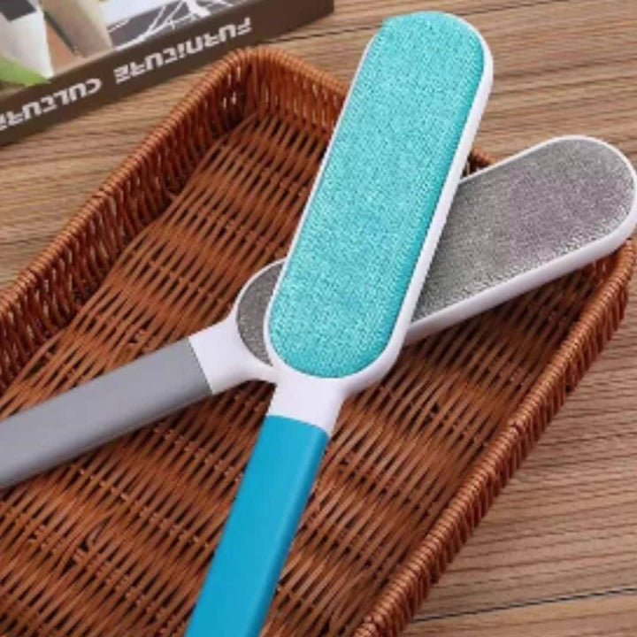 1pc Multi-Functional Reusable Dust Brush, Double-Sided Pet Hair Remover, Manual Electrostatic Lint Brush for Cat Fur, Clothes, Sofa, Furniture, Bedding, Carpet Cleaning - Plastic, No Electricity Needed, Ideal for Living Room