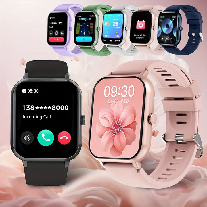 [Full Touch Screen] Smartwatch | 1.83" Full Touch Screen | Text & Call Functions, 100+ Sports Modes, Pedometer, Calorie Counter | Compatible With Android & IOS