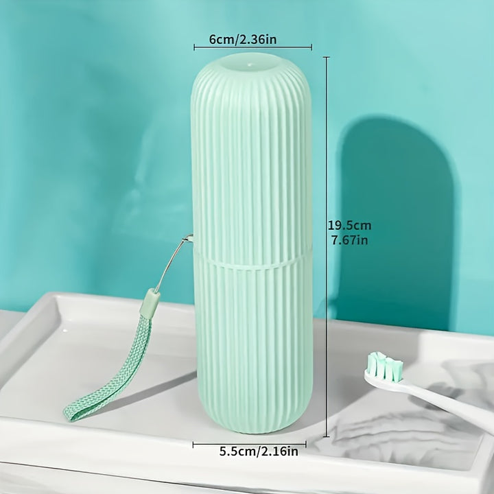 1pcs Portable Travel Toothbrush Storage Container Box, Gargle Cup, Toothpaste Holder, Toothbrush Carrying Box, Toothbrush Travel Containers