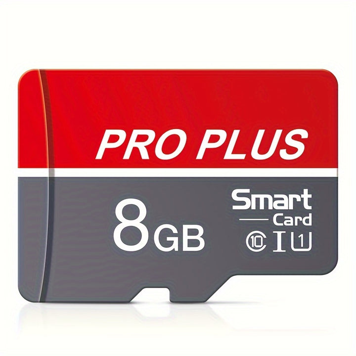 MICRODRIVE Pro Plus Memory Card/TF Cards - High-Speed Class 10 U3, Red & Gray, Available in 4GB to 256GB - Reliable Performance for Smartphones, Tablets & More, MICRODRIVE