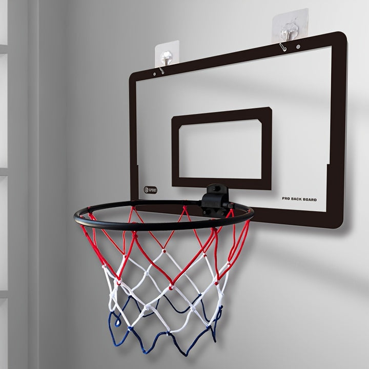 Indoor Punch-free Basketball Hoop, Foldable Wall Mounted Basketball Backboard, With Mini Basketball