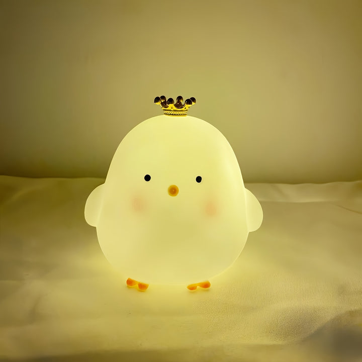 Charming Chick Night Light - Soft Glow, Battery-Powered, Perfect for Bedroom, Study & Office Decor - Ideal Gift for Friends, Family & Colleagues