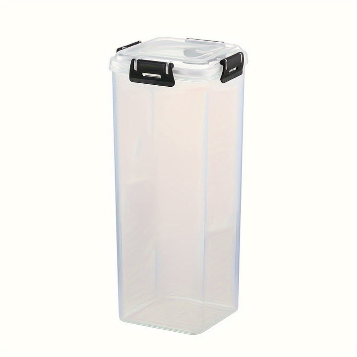 [Upgraded Snap-Lock Fresh Organizer] 1-Pack Plastic Bread Box - Flip Top Lid Rectangular Bread Storage Container - Freezer-Safe Reliable Sealing for Kitchen Freshness Preservation