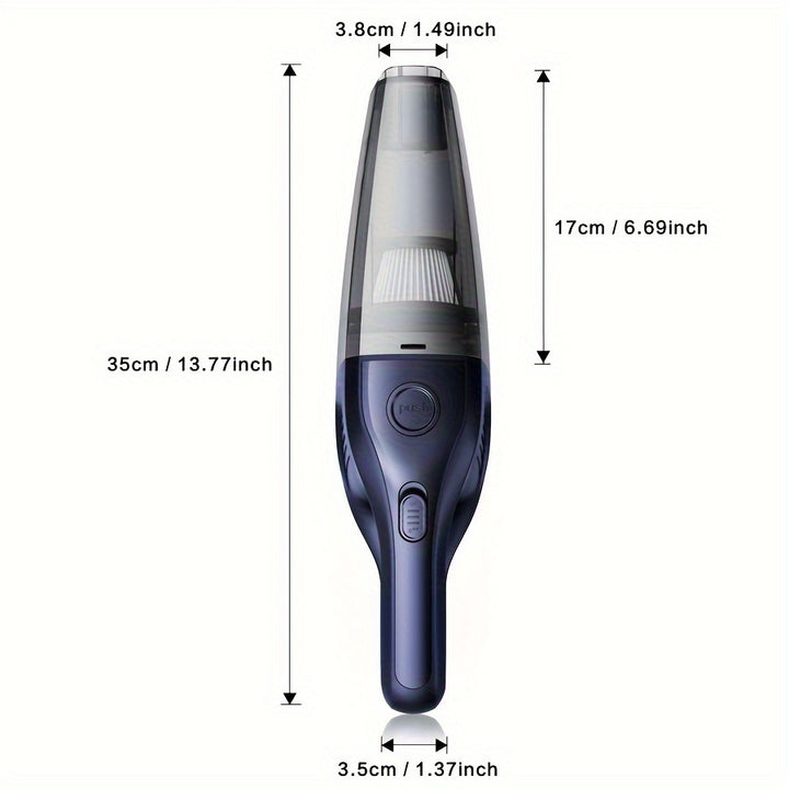 Powerful Portable Vacuum Cleaner - Wireless Handheld Mini Cleaning Vacuum - USB Charging, Variety of Accessories, Suitable for Car, Home, Office