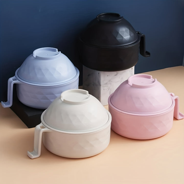 1set Ramen Bowl Set, Microwave Ramen Cooker Instant Noodles Bowl With Chopsticks, Rapid Ramen Noodles For College Dorm Room Essentials Dishwasher Safe Microwave Safe Student Bento Box, Instant Noodles Bowl With Chopsticks, Ra