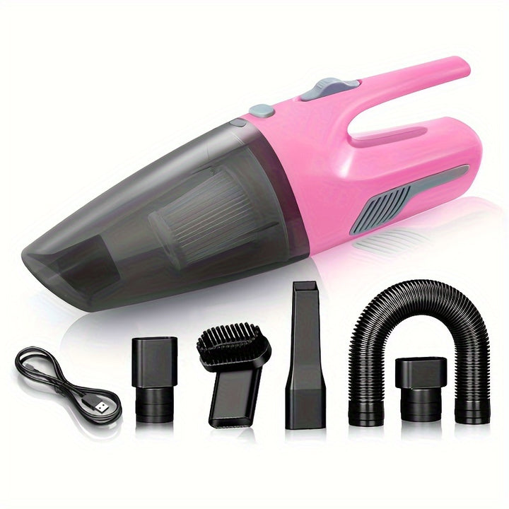 Portable Mini Handheld Vacuum Cleaner - Wireless Dual-Use High-Power Home Appliance for Car Interior, Kitchen, Keyboard, Sofa Cleaning with USB Charging and Long-Lasting Battery Life