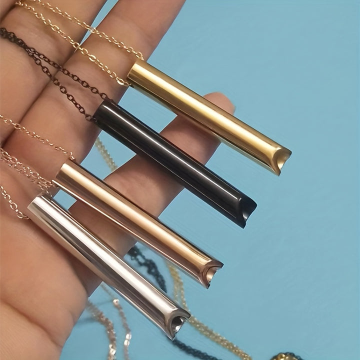 1pc Breathing Necklace For Anxiety & Stress Reducer, Calmigo Calming Device For Meditation, Mindfulness Deep Breathing Tool For Panic Attack, Meditation Relief Gift For Men And Women