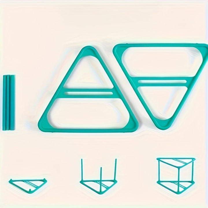 Triangle Hanger - No Drilling Needed, Durable PP Material, Multi-Purpose Storage