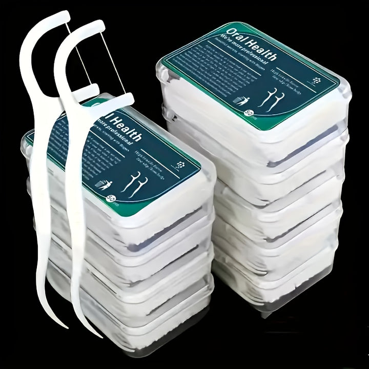 50/200 Count Dental Floss Picks, Sealed Storage Box.Extra Thin Glide, Advanced Clean Floss Picks, Suitable For Oral Care, No Break & No Shred Floss, Portable Disposable Dental Floss Stick, Essential For Daily Travel And Home