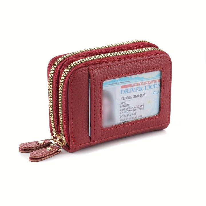 [Large Capacity] DEABOLAR Compact Dual Zipper Wallet | Large Capacity | for Women & Men | Lightweight & Stylish | Everyday Use