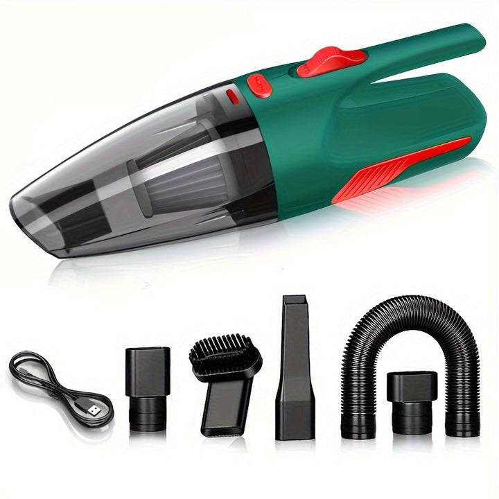 Portable Mini Handheld Vacuum Cleaner - Wireless Dual-Use High-Power Home Appliance for Car Interior, Kitchen, Keyboard, Sofa Cleaning with USB Charging and Long-Lasting Battery Life