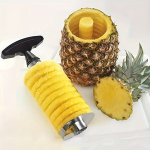 1pc Stainless Steel Pineapple Corer and Slicer, Easy to Use Kitchen Tool for Effortless Pineapple Core Removal and Slicing