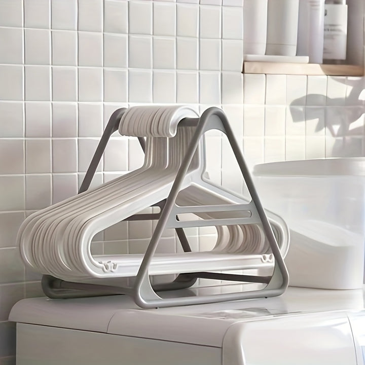 Triangle Hanger - No Drilling Needed, Durable PP Material, Multi-Purpose Storage