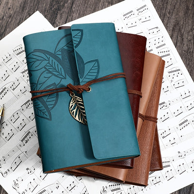 1 Vintage-Style Notebook with 75 Sheets of Kraft Paper Inside - A Unique Surprise Gift