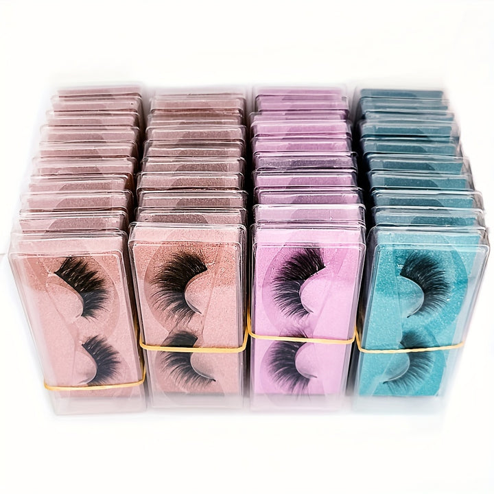 10 Pairs, 20 Pairs, 30 Pairs, 40 Pairs of False Eyelashes from 1cm to 2cm, 3D Different Models