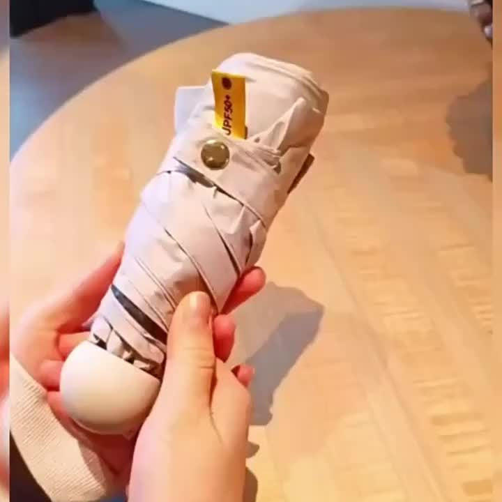 [6-Rib Compact Mini Umbrella Stylish] Mei Qi Lin Compact 6-Rib Mini Umbrella - High-Quality, Foldable Sun Protection with Stylish Design