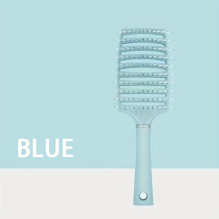 1pc ProDetangle Hair Brush - Effortless Detangling for Long, Thick, Curly, Tangled, Wet, and Dry Hair with Vented Design for Reduced Breakage and Frizz