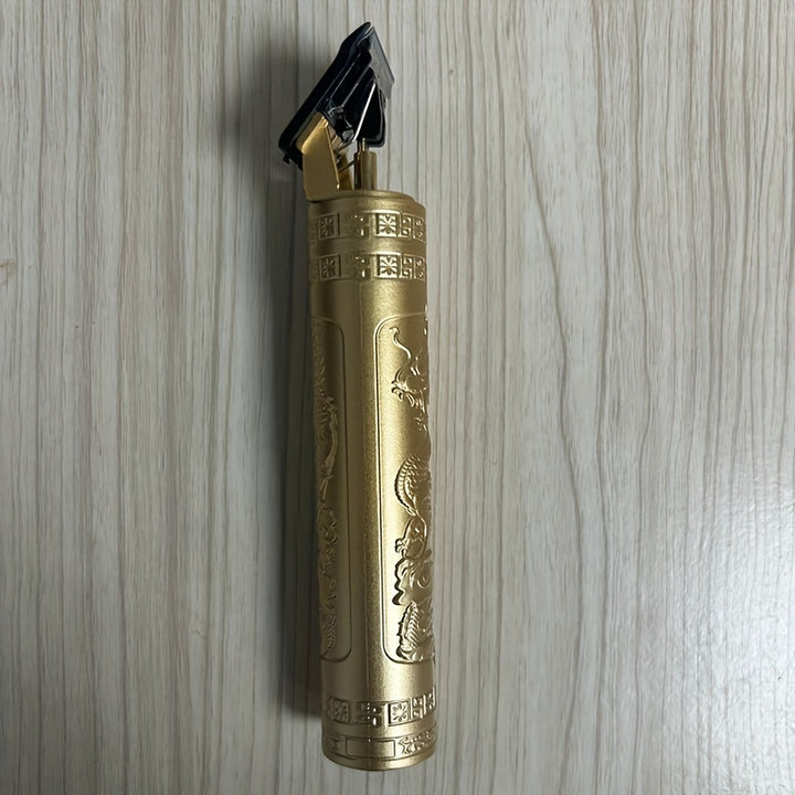 [Professional Hair Clipper] Rechargeable Professional Electric Hair Clipper Kit for Men - 1-Set, Dragon Design in Golden, Black, & Copper, 400mAh Lithium Battery, Ideal Father's Day Gift