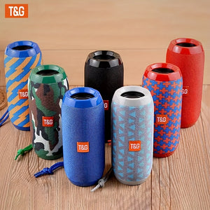 [Portable Wireless TG117 Speaker] TG117 Portable Wireless Speaker, TWS Stereo, Built - In Mic For Calls - FM Radio, TF Card, USB Playback - Ideal For Use