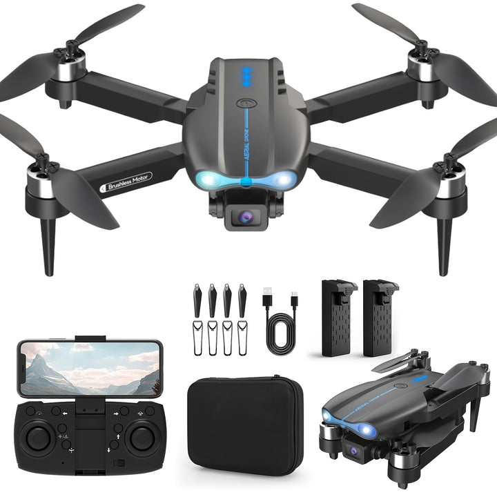 [Dual Cameras Foldable Drone] 2 Batteries Foldable RC Drones With Dual Cameras, Brushless Motors, Optical Flow Positioning, Smart Follow, Indoor And Outdoor Discount Drones, Beginner Gift, Easter Gifts, 1 Battery