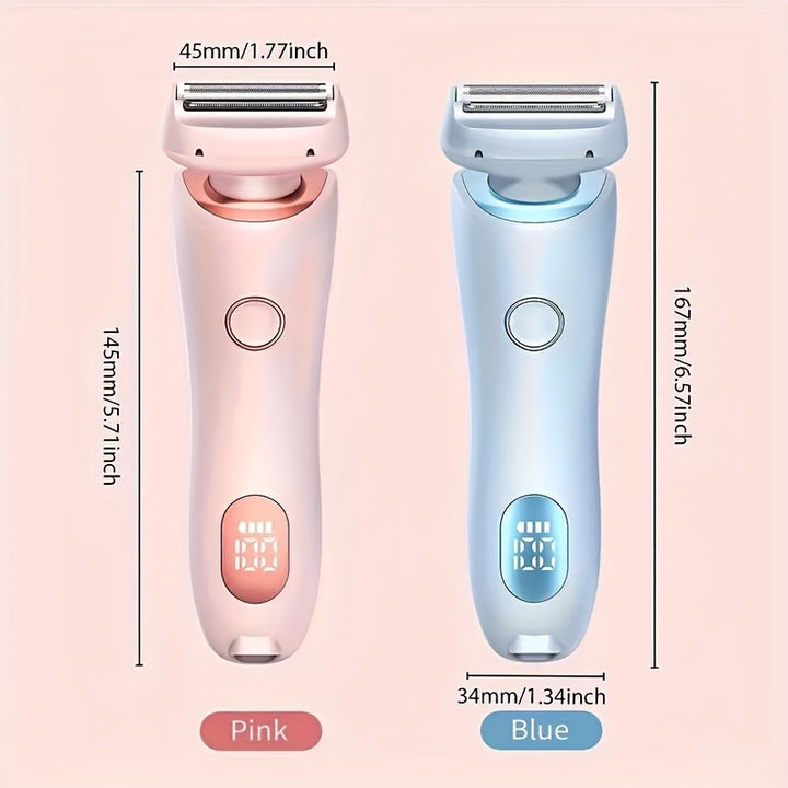 [Rechargeable Electric Foil Shaver] 1pc USB Rechargeable Electric Foil Shaver for Women - Stainless Steel Blade, Wet/Dry Use, 800mAh Battery, 30-45 Min Runtime, Washable Razor, for Full Body Hair Removal