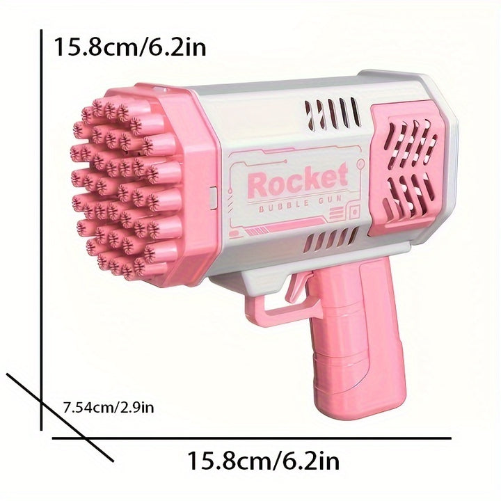 40-hole Electric Bubble Machine Handheld Automatic Bubble Gun Toy Gift Bubble Liquid And Battery Not Included Christmas, Halloween, Thanksgiving Gift