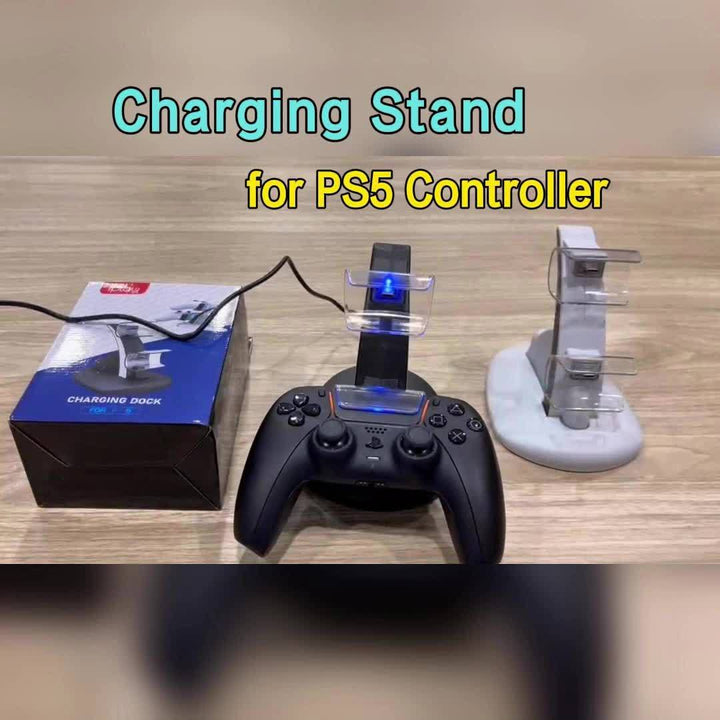 PS5 Controller Charging Stand, PS5 Dual Charging Dock Station Charging PS5 Charger Dock for Playstation 5