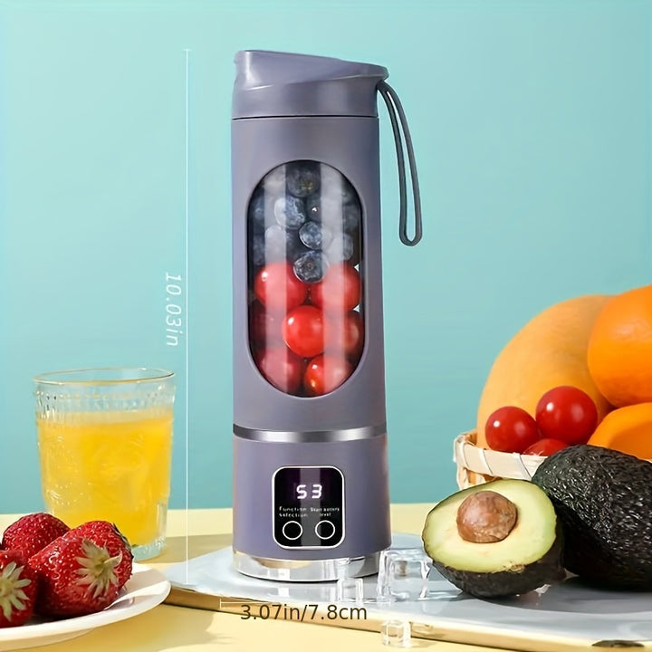 Portable USB-Rechargeable Blender & Juicer - Easy Clean, Perfect for Fruit & Vegetable Drinks, Milkshakes - 10.14oz to 16.91oz Capacity