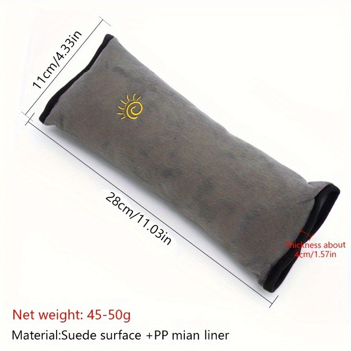 Plush Seat Belt Shoulder Cover - Car Interior Accessories - Soft, Lengthened, and Thickened Safety Belt Holder with Cute Design