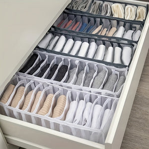 Organizador de Armazenamento Leve, Contêiner Simples e Versátil para Closet, Bolsa de Malha com Grades