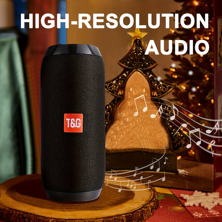 TG117 Portable Wireless Speaker, TWS Stereo, Built - In Mic For Calls - FM Radio, TF Card, USB Playback - Ideal For Use