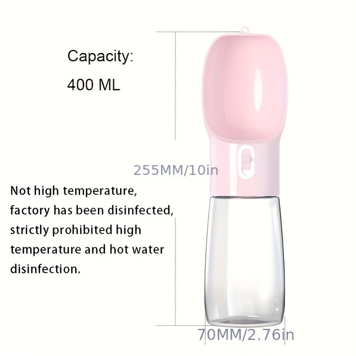 Portable Dog Water Bottle - Leakproof Pet Drinking Bottle with Bowl for Travel and Outdoor Activities