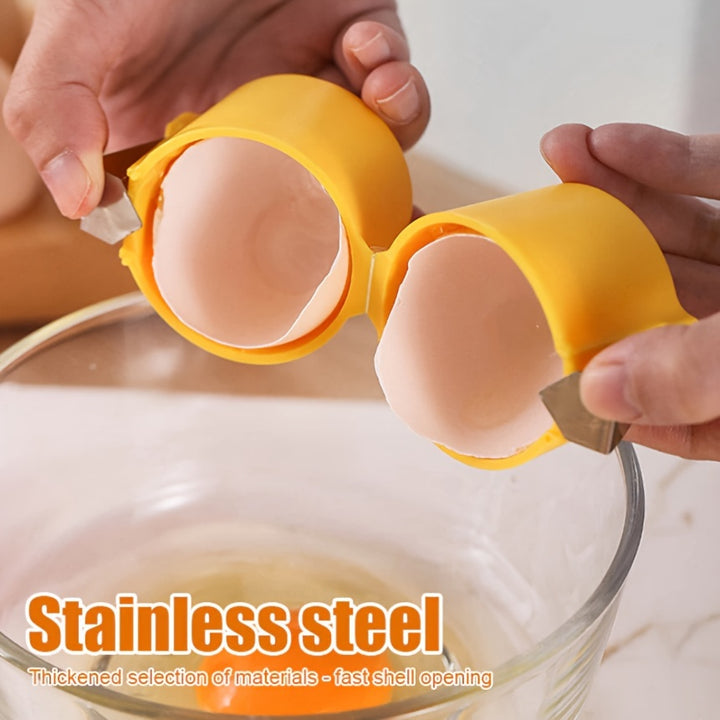 1pc Easy Clean Eggshell Separator - Quick Peel & Yolk Splitter, Essential for Kitchen Baking