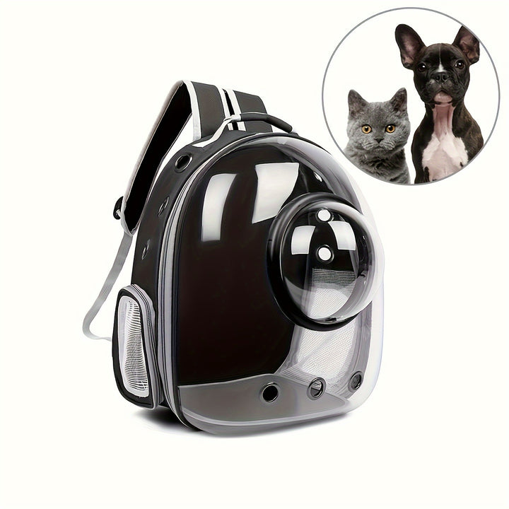 1pc Cat And Dog Outing Carrying Backpack Pet Backpack, Outdoor Portable Backpack Transparent Space Capsule Breathable Large Capacity Portable Cat Bag, Pet Supplies Christmas, Halloween, Thanksgiving Gift