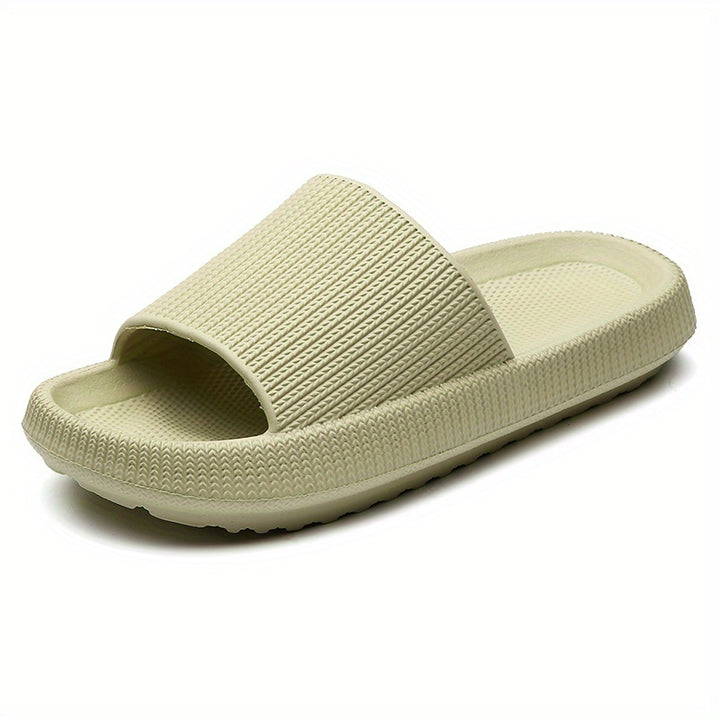 Zapatillas de casa para hombre de punta abierta, ligeras, cómodas y antideslizantes