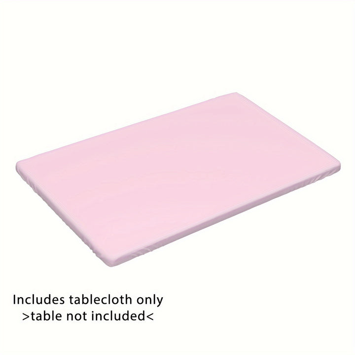 [4ft/6ft Foldable Tablecloth] 1pc Washable Rectangular Tablecloth for Outdoor Parties and Camping - Foldable, Elastic, and Fitted - 4ft/6ft Size - Durable Polyester Fabric for Home Decor