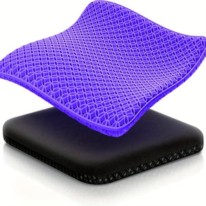 Super Comfortable Gel Seat Cushion Suit with Breathable Cloth Cushion-Suitable for Prolonged Sitting-Perfect for Office, Car, Airplane And Bicycle Use!