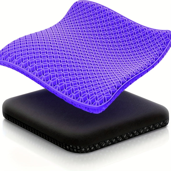 Super Comfortable Gel Seat Cushion Suit with Breathable Cloth Cushion-Suitable for Prolonged Sitting-Perfect for Office, Car, Airplane And Bicycle Use!