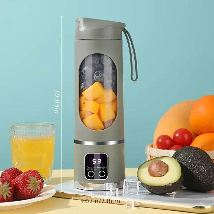 Portable USB-Rechargeable Blender & Juicer - Easy Clean, Perfect for Fruit & Vegetable Drinks, Milkshakes - 10.14oz to 16.91oz Capacity