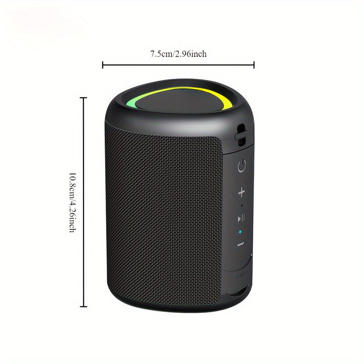 Portable Wireless Speaker Outdoor Speakers with Lights, Powerful Crystal Clear Sound, All Day Playtime, AUX&TF-Card Input, BT 5.3, TWS Paring Speaker, Small Wireless Speaker for Outdoor, Gift Ideas